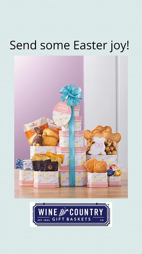 Sweeten their Easter! 💐 Gift baskets for everyone. #eastereggs #easterbunny #easterbasket #easterweekend #easterholidays | Wine Country Gift Baskets