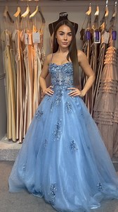 Our ‘Blake’ dress is not one to miss and we have stock available in store for you to take today! 💙 | Celebrity Prom Dress and Eveningwear Shop
