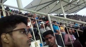 Huge crowd cheering for Team India in the stadium. #INDvWI | DD SPORTS