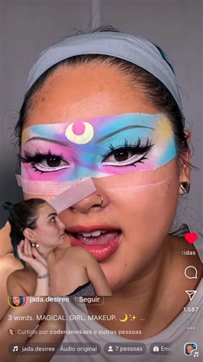 Só eu era viciada em sailor moon? 🌙 ib: @jada.desiree . . #sailormoon #sailormoonmakeup #maquiagemartistica #makeuptutorial | Vício