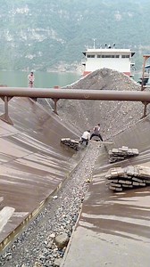 34K views · 303 reactions | Barge unloading-Satisfying video | USA Machines Channel | Facebook