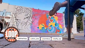 Artwork going up on the PokeDoke building 🎨 | Delmar Loop