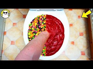 Will it Flush? Lots Of Skittles & Ketchup