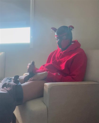 Twink pup jerks off and cums - video 2