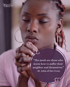 Meekness is not weakness! This is the virtue that gives us strength to remain steadfast and self-possessed even in adversity which often comes in the form of our own – or our neighbor’s – annoying habits. Ask God for the grace to accept our own faults and those of others with meekness and charity. Today’s Reflection: https://womenofgrace.com/blog/meekness-is-not-weakness | Women of Grace
