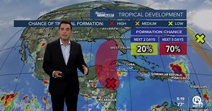 System to enter Gulf of Mexico, may strengthen into tropical depression and impact Florida