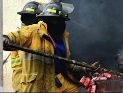 Massive warehouse fire at FCJ along Marcus Garvey Drive