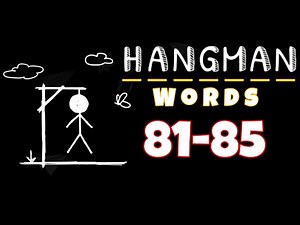 HANGMAN WORDS Two Player Games level 81 82 83 84 85