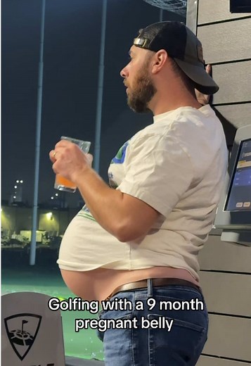 Golfing with a 9 Month Pregnant Belly: A Fun Challenge