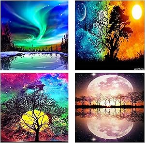 Amazon.com: Paint by Number for Adults - Paint by Numbers, Paint by Number for Adults Framed Canvas, Painting Kits for Adults, Paint by Numbers for Adults Beginner, Hobbis for Women