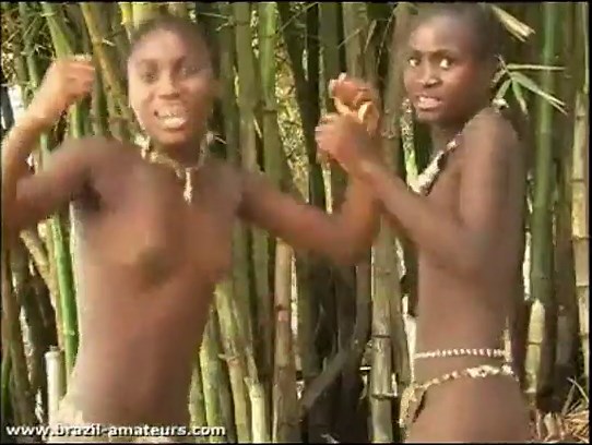 African teens dance naked