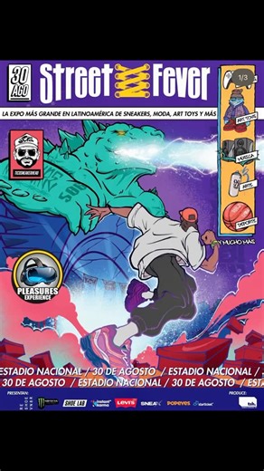 ¡Llegó Street Fever a Costa Rica!  La expo más grande en Latinoamérica de Sneakers, Moda, Art Toys y más. Después de una trayectoria de 12 años, eventos en México y Guatemala y cientos de colaboraciones Street Fever estuvo en el Estadio Nacional  @shoelabcr_ @reshoevn8r @monsterenergy @instantkarmacr @levis @sneax_cr @popeyescostarica @starticket.cr @streetfevercr | Estadio Nacional de Costa Rica | Facebook