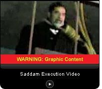 The shameful hanging of Saddam Hussein.