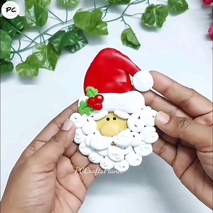 1.2K views · 47 reactions | Cute Clay Santa ❤ #Christmascraftideas #Claysanta #diysanta #Christmascraft | PC Crafts Planet | Facebook