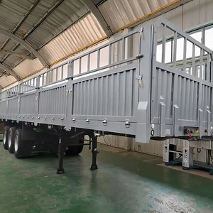 [Hot Item] 3 Axle 50 Ton Side Wall Livestock Stake Bulk Transport Semi Trailer