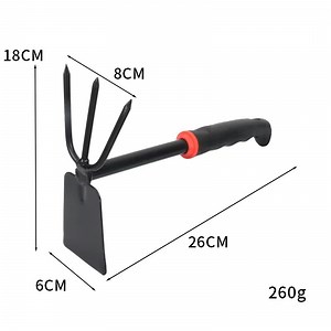 [Hot Item] Garden Double Hoe and Cultivator Hand Tool Dual Purpose Gardening Tool for Weeding and Cultivation 32 Cm