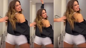 Addison Rae TWERKING FOR 7 MINUTES STRAIGHT WITH WHITE BOOTY SHORTS ON REPEAT
