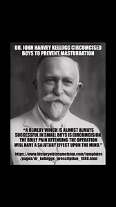 ❝In females, the application of pure carbolic acid to the clitoris an excellent means of allaying the abnormal excitement, and preventing the recurrence of the practice in those whose will power has become so weakened that the patient is unable to exercise entire self-control.❞ ~John Harvey Kellogg | Bloodstained Men & Their Friends | Facebook