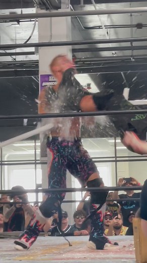 Masashi Takeda shotgun dropkicks Lil Sicko while holding tubes from GCW: Homecoming Part 2 #prowrestling #wrestling #deathmatch #gcw | Hugo Ramos