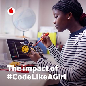 #InternationalProgrammersDay recognises those who are building tomorrow. Our #CodeLikeAGirl initiative empowers girls to take up careers in STEM so they can help shape the future. 💻 🙌​ Learn more about this exciting initiative here:👉 https://bit.ly/3PIBweZ | Vodacom