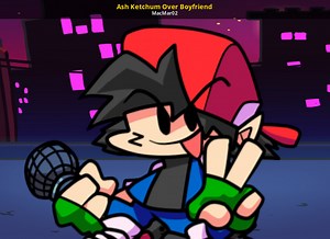 Ash Ketchum Over Boyfriend Mod for Friday Night Funkin' | FNF Mods