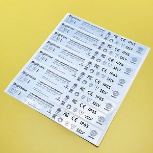 [Hot Item] Custom Waterproof Battery Labels with Clear Safety Warning and Brand Logo