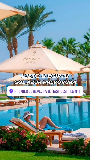 🔥💥 SOL AZUR PREPORUKA! 🇪🇬☀️ Hurgada All Inclusive 7 noćenja ‼️🔞 ADULTS ONLY 5️⃣⭐ Premier Le Reve Hotel 5* 🔝👌 Cijena od 2600KM po osobi 🪞🚿 Standard garden view room ✈️🧳 Direktan let iz Sarajeva 🗓️📌 Termini Juni - Oktobar ✈️💯 Letovi SVAKI PONEDJELJAK I PETAK ! 📢🤿 Posljednji let sezone 21.10. 📍 Hotel se nalazi u zalivu Sahl Hasheesh, 25km udaljen od centra Hurghade i 22km od aerodroma Hurghada. 🍽️ ULTRA ALL INCLUSIVE – švedski sto u glavnom restoranu Turquoise za doručar, ručak i v