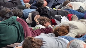 #SomosPalestina Euskal Herria realizó impresionante acción política...