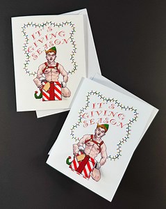 It's Giving Season! 2-pack Pop-up Gay Christmas Cards - Etsy