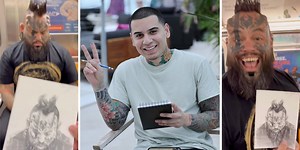 A chat with Devon Rodriguez, the artist who surprises subway riders with epic portraits