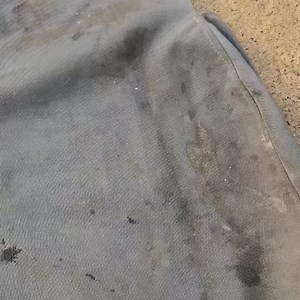 The cleaning instructions are a mere suggestion... These covers are at least 7 years old, and they've seen a thing or two. Turns out, if you run a pressure washer service van, the regular washing instructions take a back seat. It'll work just fine to soak them with soap designed to cut through sun-baked grease or 26 layers of smashed bugs, then hit 'em with 3,000 PSI of water. #SeatCoversThatWork #JustDoWhateverItTakesToCleanEm | TigerTough Seat Covers