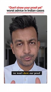 “Don’t show your proof yet”, worst advice in Indian cases #proof #evidence #law #lawyer | Amish Aggarwala