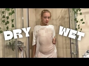 Wet vs Dry Fashion Duel in 4K: Ella's Try-On Showdown