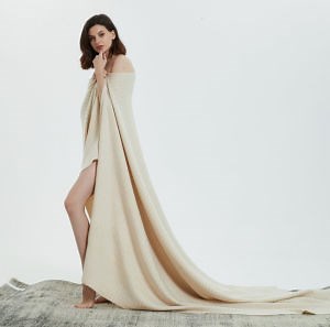 [Hot Item] Women′ S Fashion Luxe Wool Cashmere Throw Blanket