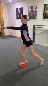 Dance, Cheerleading and Figureskating Trainer Stretching and Balance, 2 Pc. Set, Stretching, Disc Core Board and Flexibility Equipment Strap for Dance, Gymnastics, Turning, Stunt