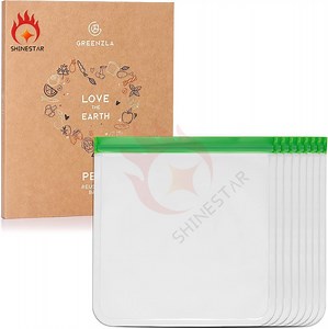 [Hot Item] Stand up Reusable Transparent Plastic Food Vegetable Storage Bags