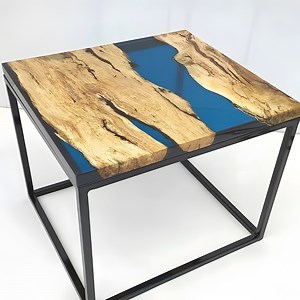 [Hot Item] Epoxy Resin River Table for Solid Wood Slab Rectangular Table Top Tea Table Desk Desk Dining