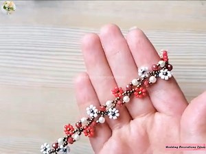 1.7K views · 83 reactions | How to Make Easy Flower Seed Bead Bracelet for Beginners Tutorial | Wedding Decoration Ideas | Facebook