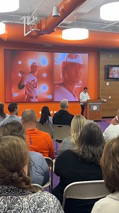 This morning, Tristan Bissetta had the honor of speaking at the Clemson athletic department all-staff meeting. 👏 #ClemsonFamily | Clemson Baseball