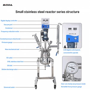 [Hot Item] 3L Mini Ss Lab Reactor Heating & Cooling Jacketed Vessel for Chemical Reactions