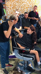 Kind girl shaves heads at barbershop | Fabiosa Philippines