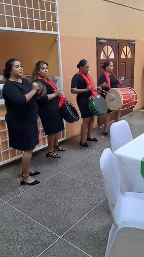 Wedding celebration performance by the NGC Trinidad & Tobago Sweet All Female Band #fyp #tassa #ngcttsweettassa