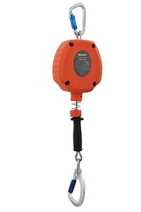 [Hot Item] ANSI Standard Dual Leg Fall Arrester Safety Equipment Retractable Fall Arrester with Energy Absorber Self-Retracting Lifeline