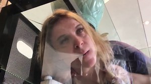 MILF gets stuck while sneaking out and fucks stepson
