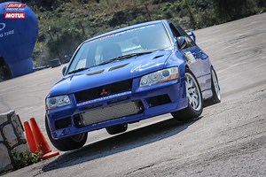 Xavier Massaad claims 2nd position in the superseries category during speed test 1 2022 on board his Mitsubishi Evo 7 prepared by Hydra Performance. | MMS-Racing