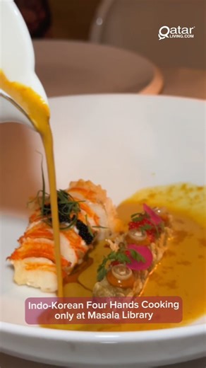 11K views · 45 reactions | Indo-Korean Four Hands Cooking by Chef Taimoo Sun and Chef Saneesh Varghese at @masalalibrarydoha. Experience Indo-Korean cuisine fusion at @fairmontdoha until September 23. #Doha #Qatar #QatarLiving | Qatar Living | Facebook