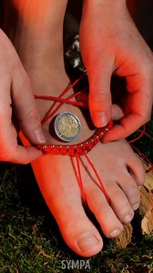 Comment fabriquer un bracelet de cheville 🥰 Tout ce dont vous avez besoin est d'une pièce de monnaie et d'un fil🪙 | Sympa