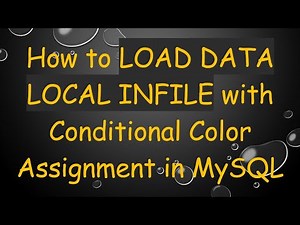 How to LOAD DATA LOCAL INFILE with Conditional Color Assignment in MySQL