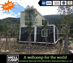 [Hot Item] Wellcamp Two Stories Loft Style Prefabricated Container Villa Luxury Container House