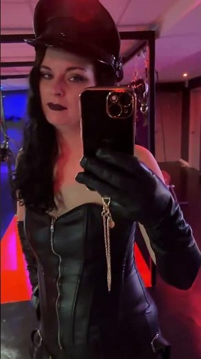 Will you kneel for your leather goddess